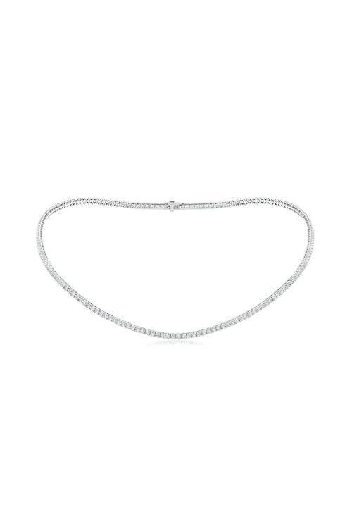 Shangri-La 14K Gold and Diamond Prong Set Tennis Necklace