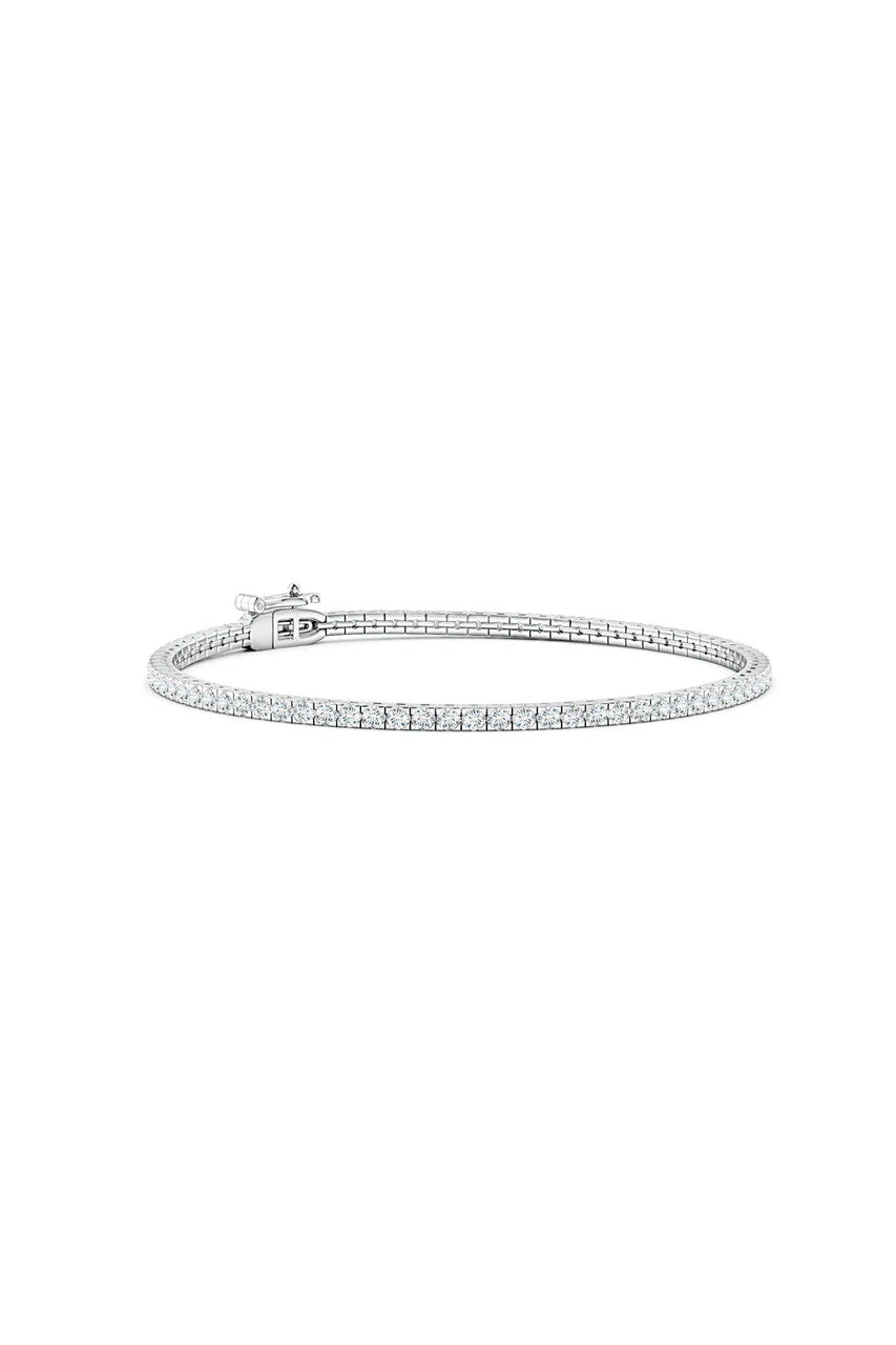 Shangri-La 14K Gold and Diamond Tennis Bracelet - Image 2