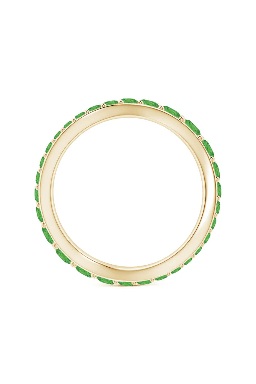 Shangri-La-14K-Gold-Yin-Yang-Full-Eternity-Tsavorite-Ring - Image 4
