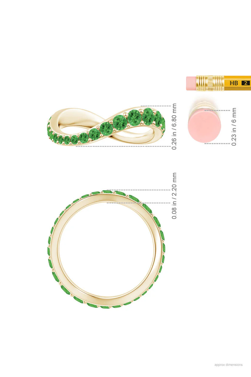 Shangri-La-14K-Gold-Yin-Yang-Full-Eternity-Tsavorite-Ring - Image 6