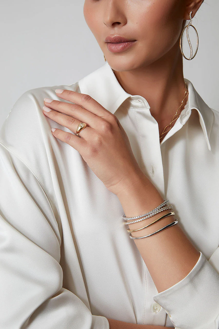Shangri-La Brushstroke 14K Gold Bracelet