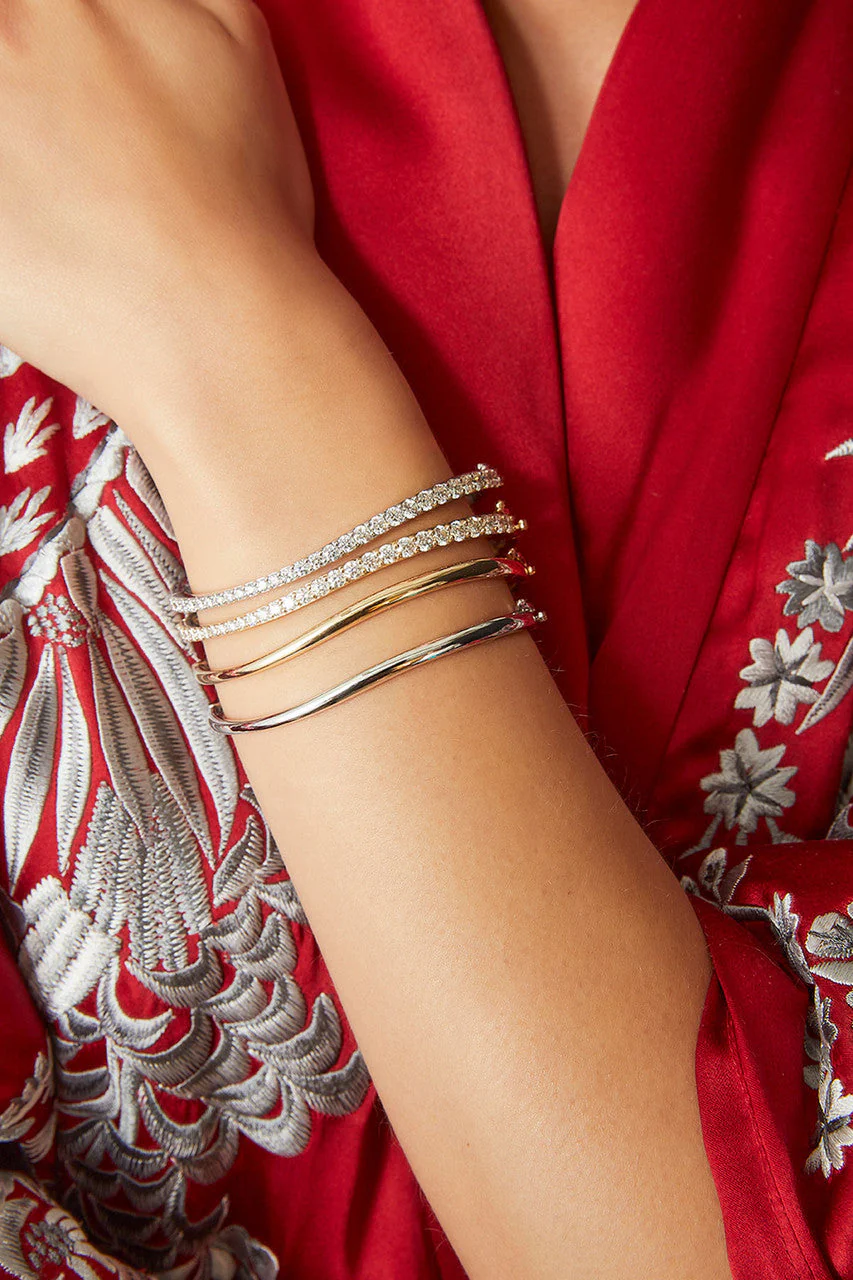 Shangri-La Brushstroke 14K Gold Bracelet