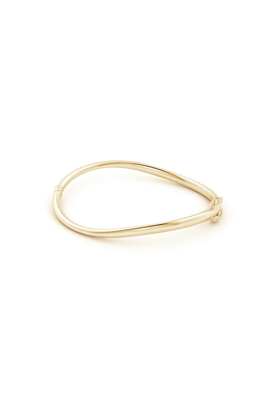 Shangri-La Brushstroke 14K Gold Bracelet - Image 3