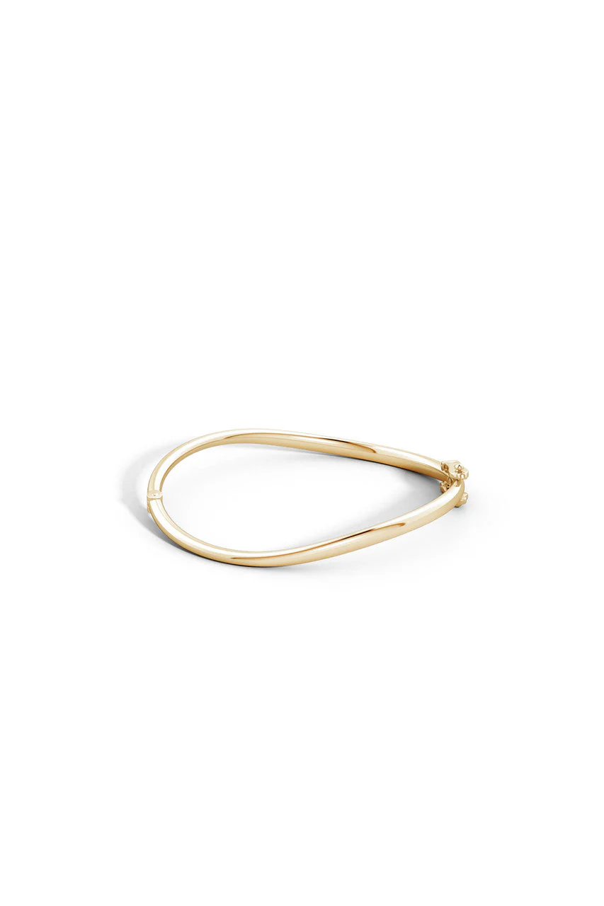 Shangri-La Brushstroke 14K Gold Bracelet - Image 4