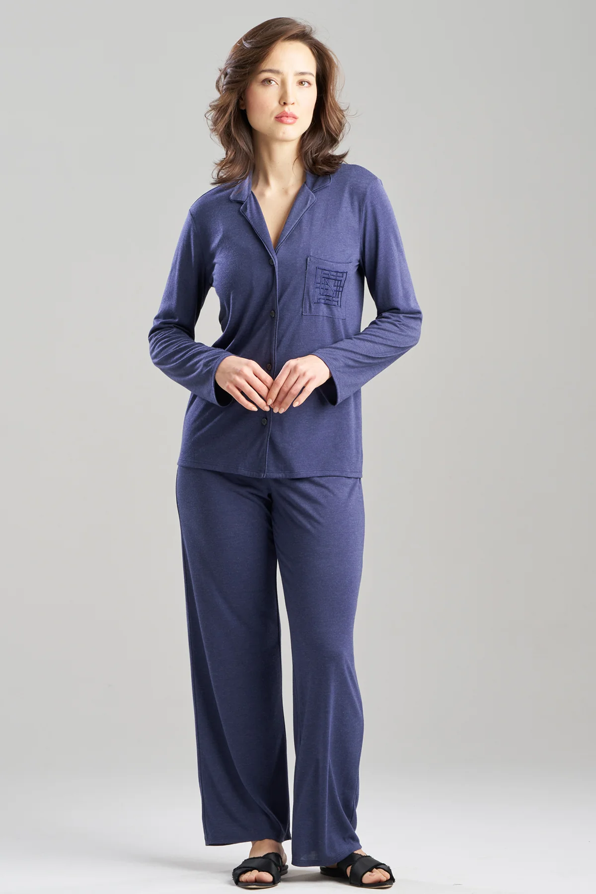 Shangri-La Embroidered TENCEL™ Notch PJ