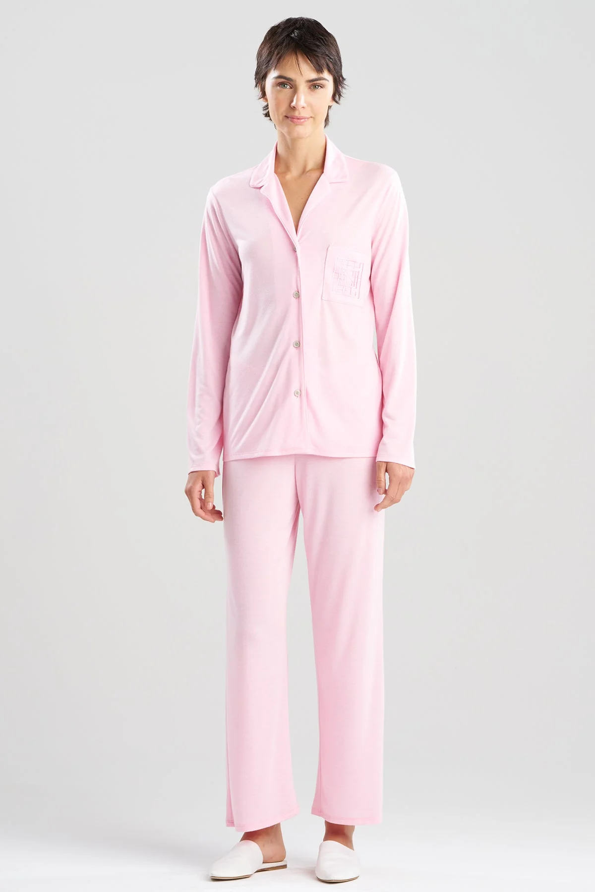 Shangri-La Embroidered TENCEL™ Notch PJ - Image 2