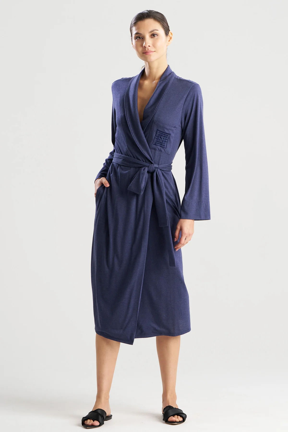 Shangri-La Embroidered TENCEL™ Robe