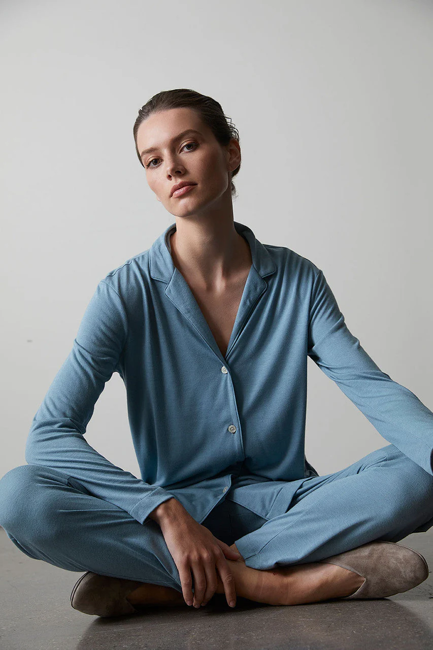 Shangri-La TENCEL™ Long Sleeve Notch PJ - Image 2