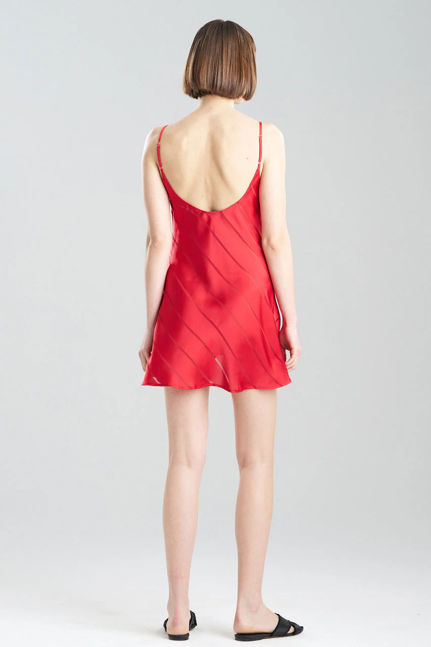 Sheer Stripe Jacquard Chemise - Image 2