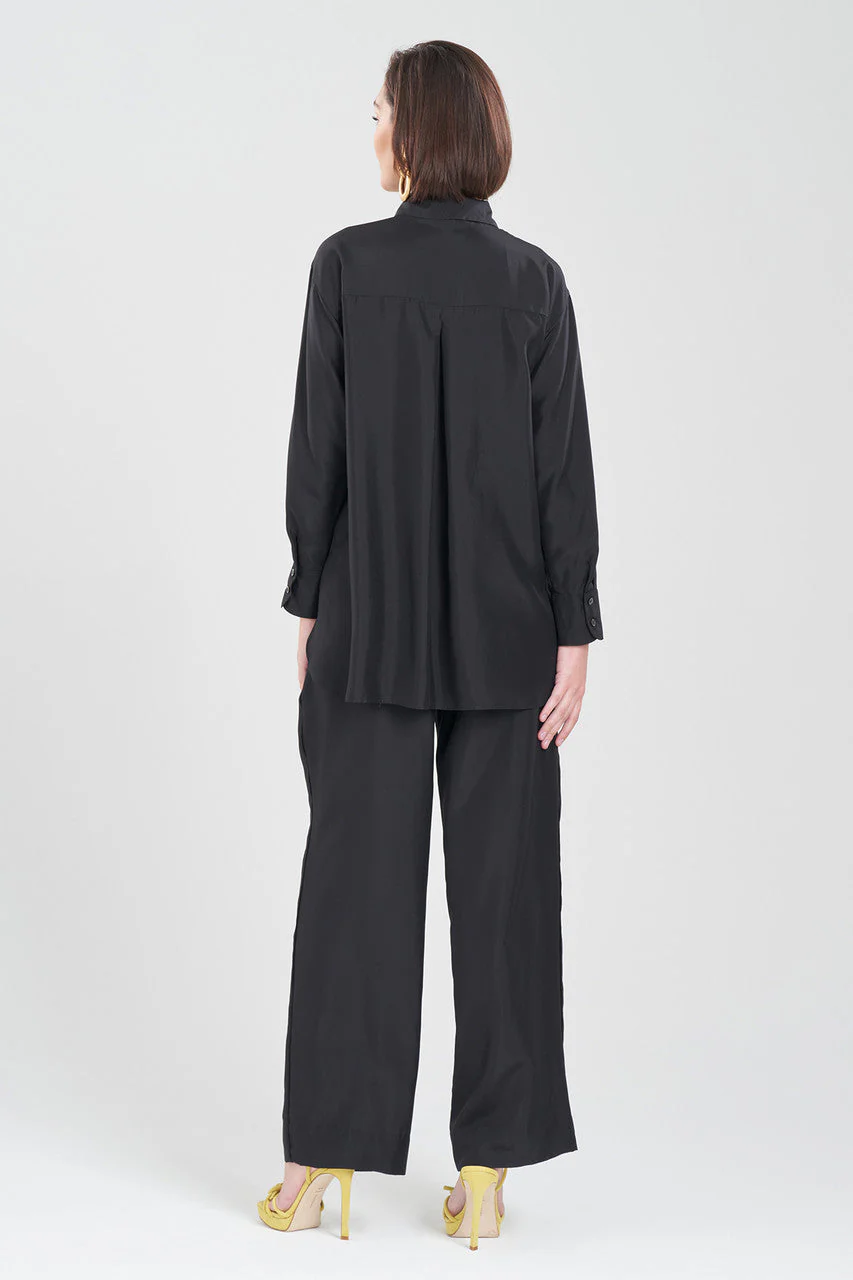 Shinjo Habotai Embroidered Silk Pants - Image 2