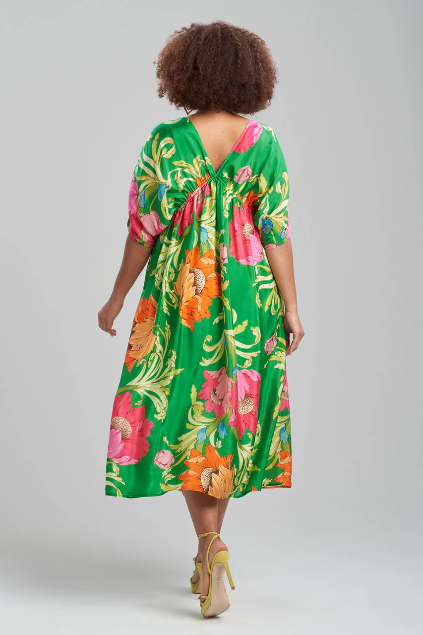 Shinjo Obi Silk Kimono Dress - Image 5