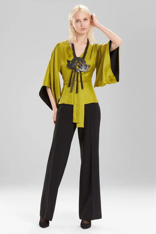 Silk Kimono Sleeve Top - Image 9
