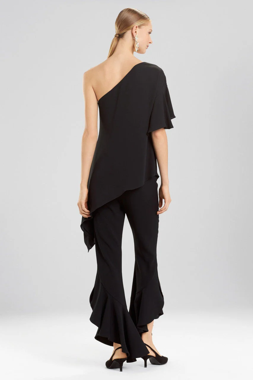 Silky Soft Waterfall Top With Embroidery - Image 4