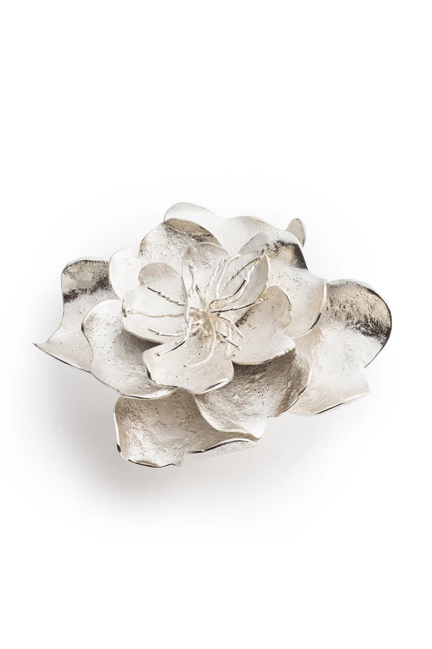 Silver Plated Brass Peony Ring - Image 3