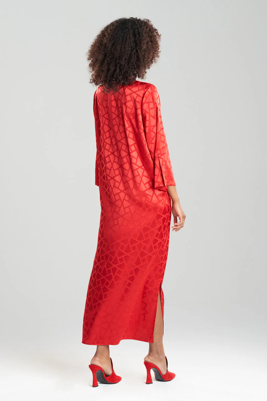 Soho Geo Jacquard Mandarin Caftan - Image 3