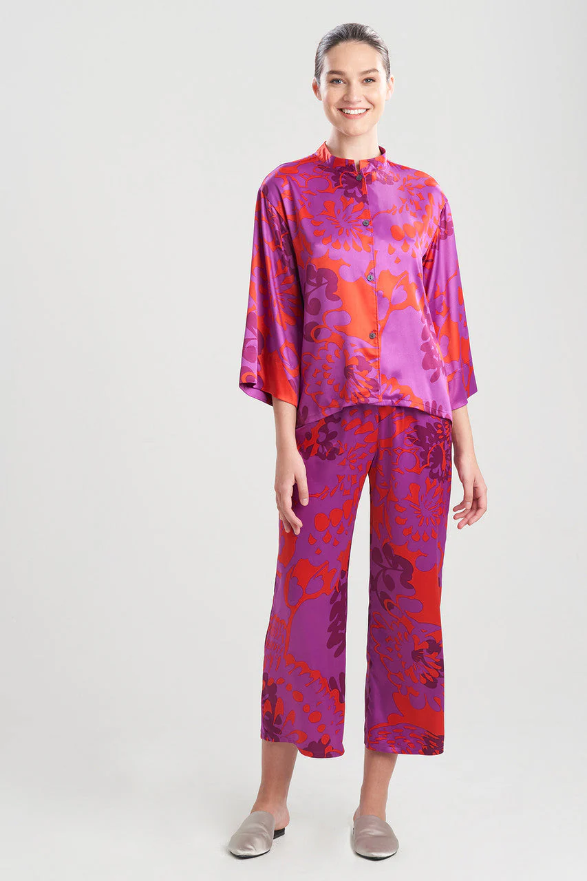 Soleil-Printed Matte Satin PJ - Image 3