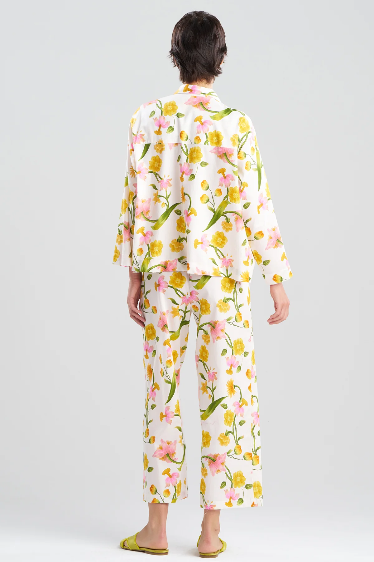 Solene Cotton Sateen Notch PJ Set - Image 2