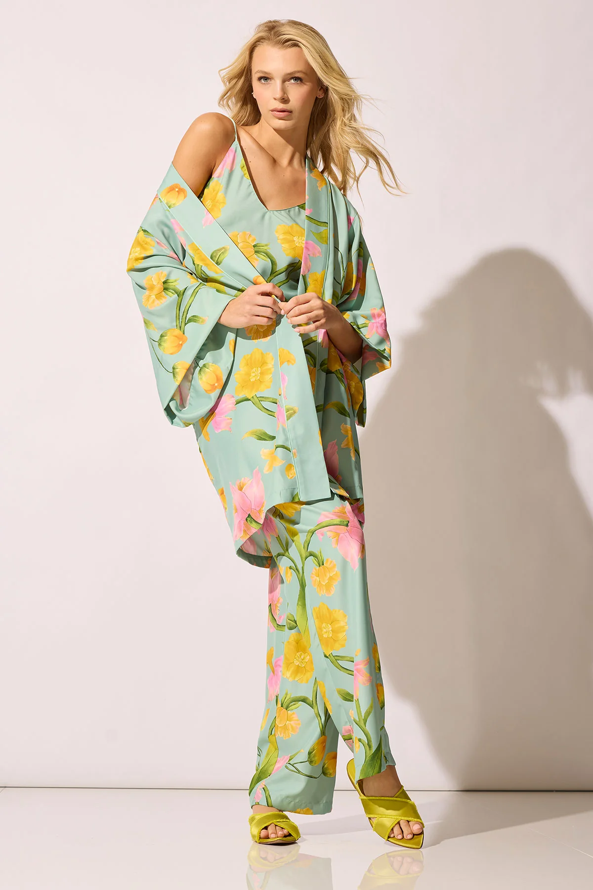 Solene Matte Charmeuse Cami PJ Set