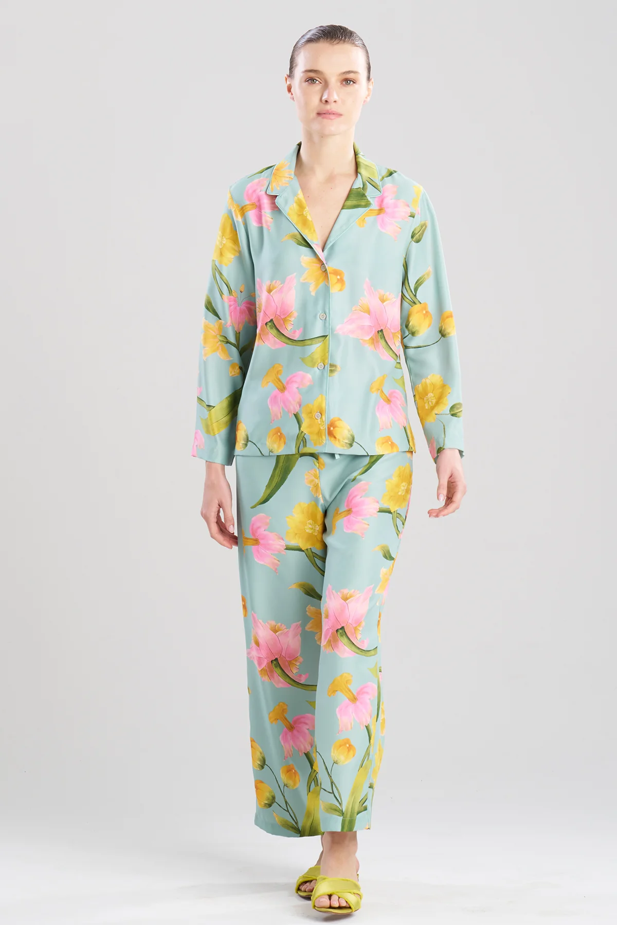 Solene Matte Charmeuse Notch PJ - Image 2