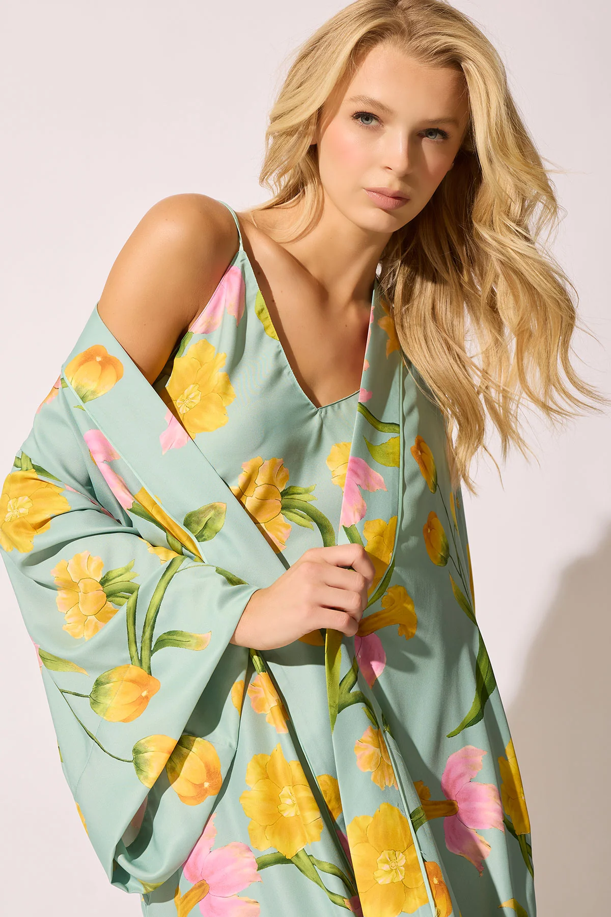 Solene Matte Charmeuse Wrap