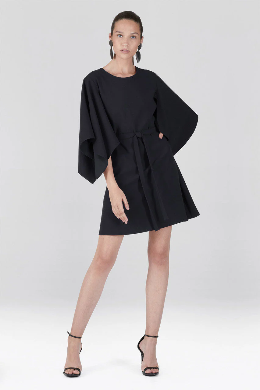Solid Crepe Handkerchief Shift Dress - Image 2