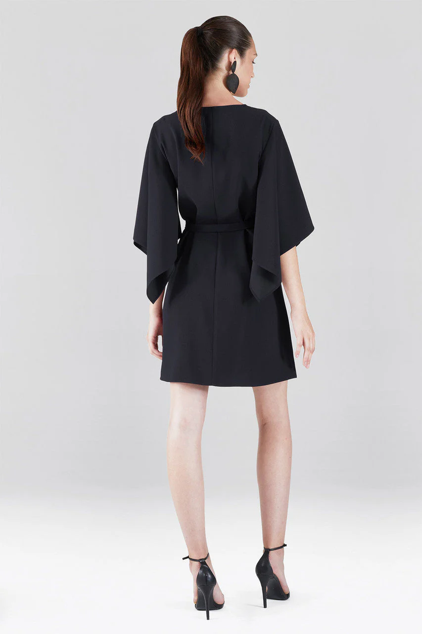 Solid Crepe Handkerchief Shift Dress - Image 3