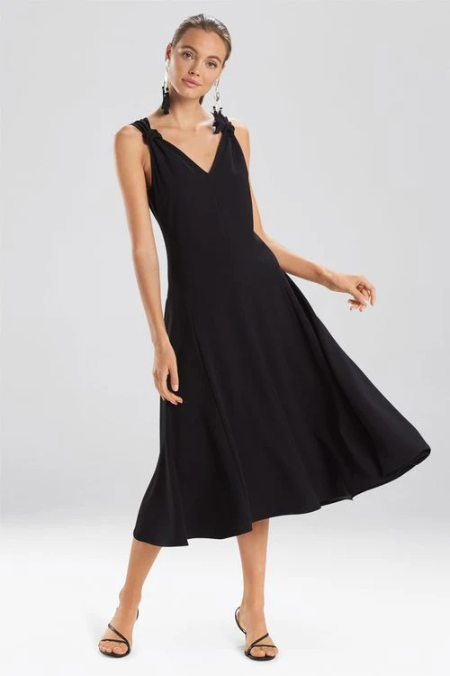 Solid Crepe Tank Dress - Image 11