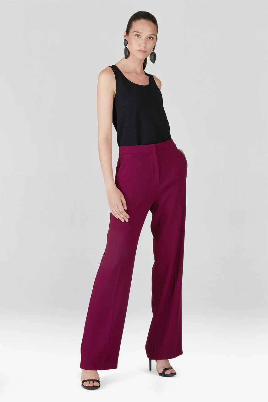 Solid Crepe Trouser Pants - Image 2