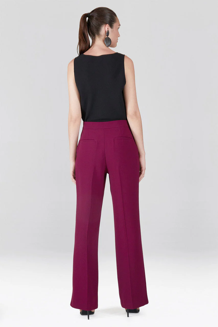 Solid Crepe Trouser Pants - Image 3