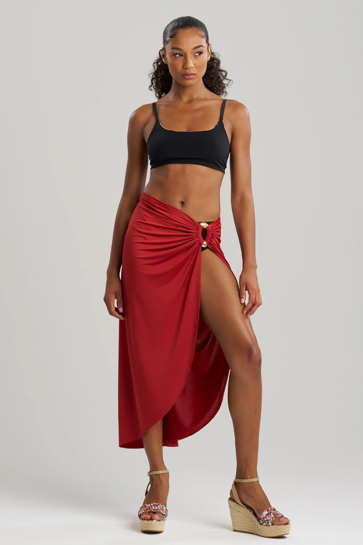 Solid Jersey Pareo - Image 2