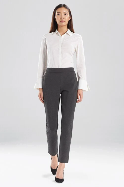 Solid Ponte Slim Pants - Image 6