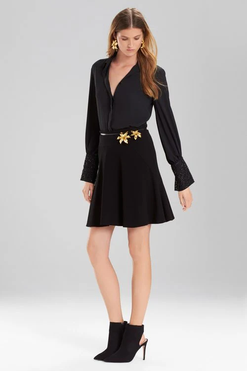 Solid Silky Soft Button-Down Top