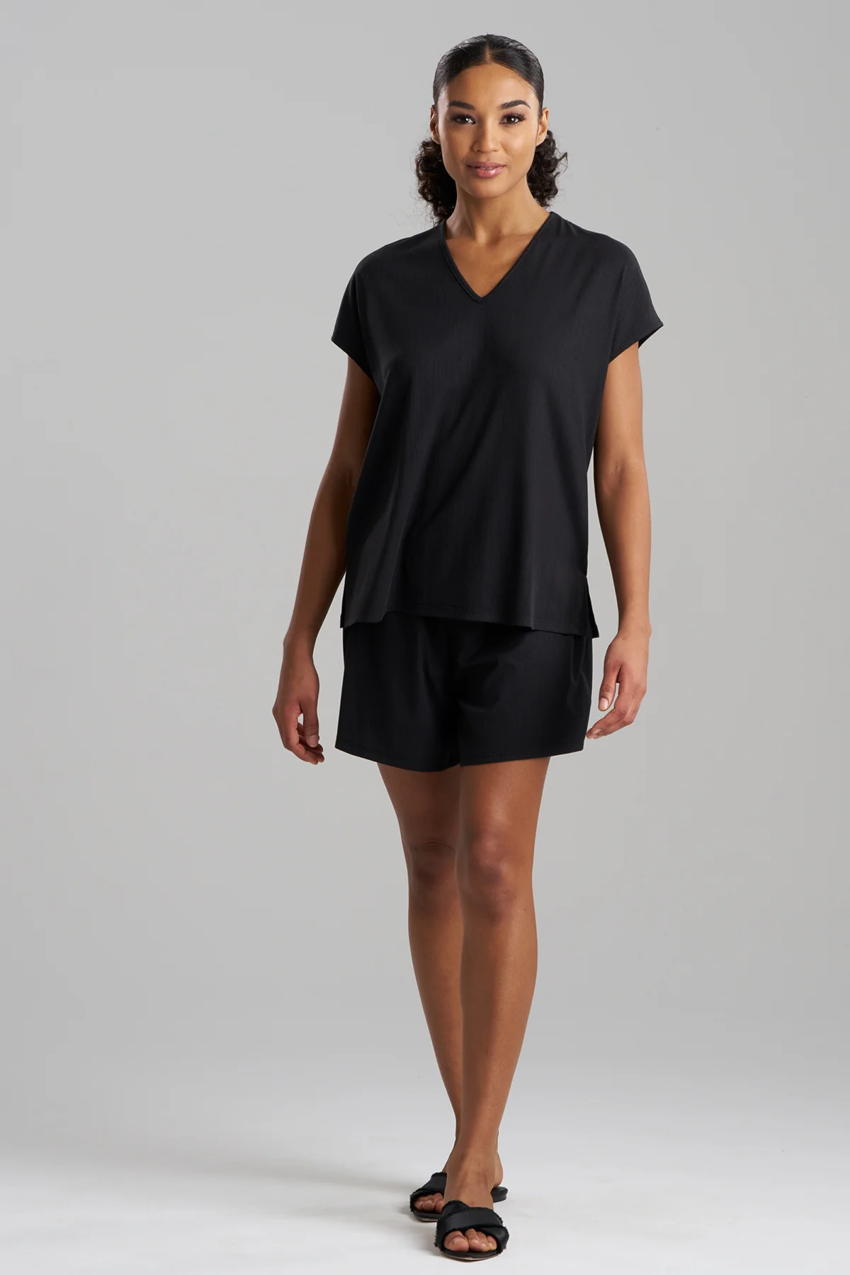 Soothe Rib T-Shirt Short Set