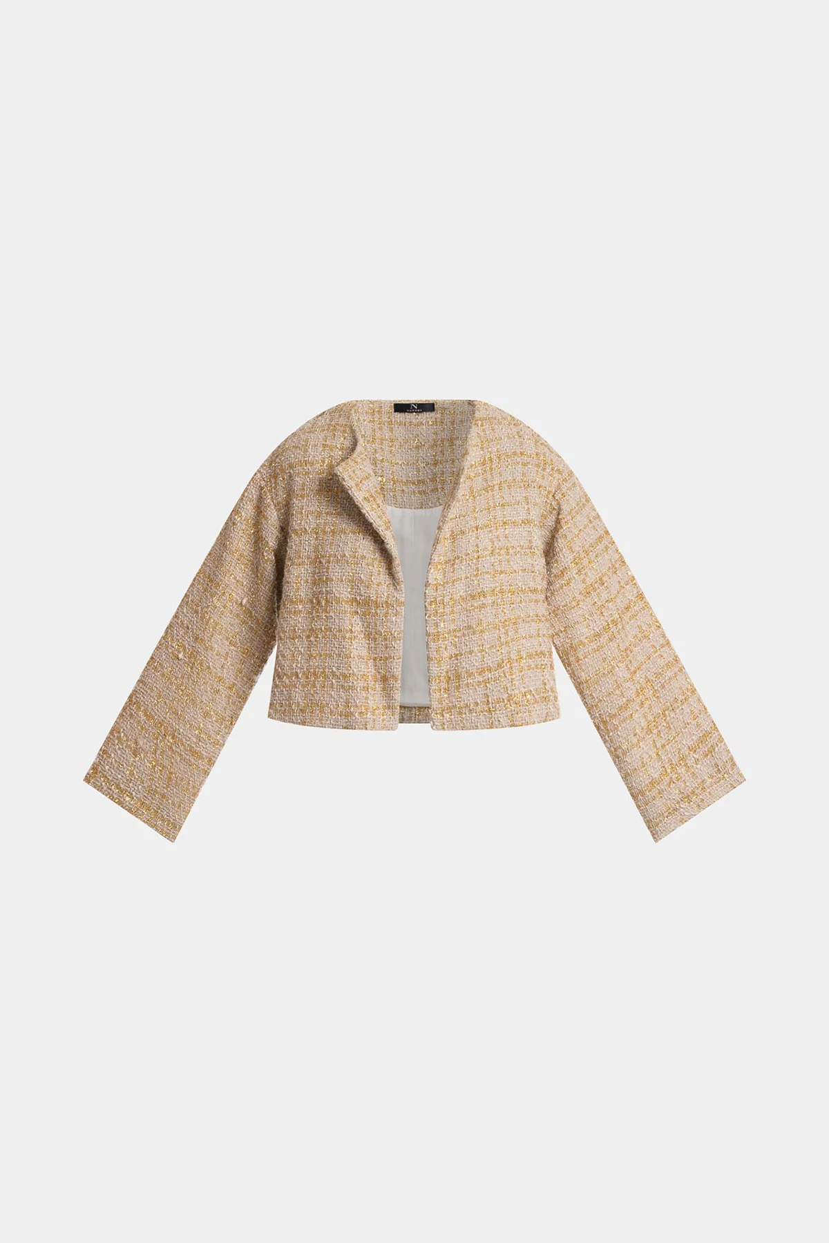Sparkle Tweed Cropped Jacket - Image 5