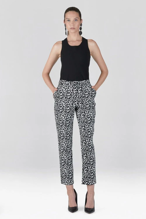 Stencil Vine Jacquard Ankle Pants - Image 12
