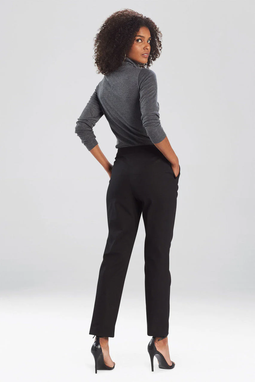 Stretch Cotton Twill Ankle Pants - Image 2