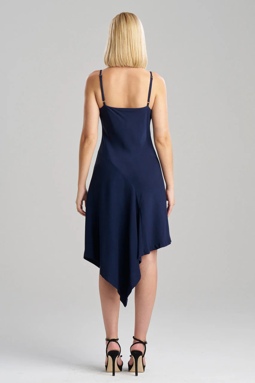 Stretch Crepe Asymmetric Dress - Image 3