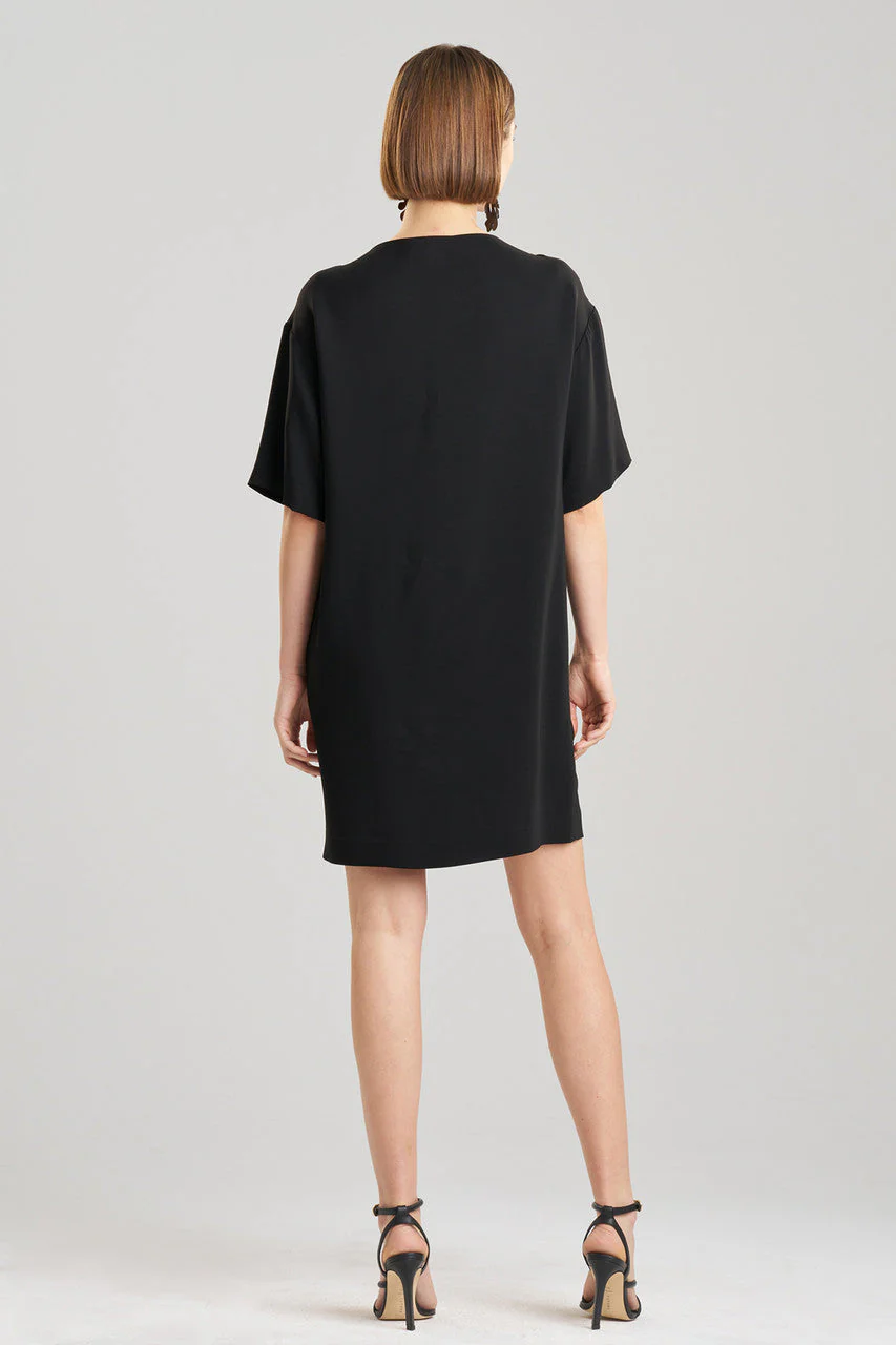 Stretch Crepe Embellished T-Shirt Dress - Image 3