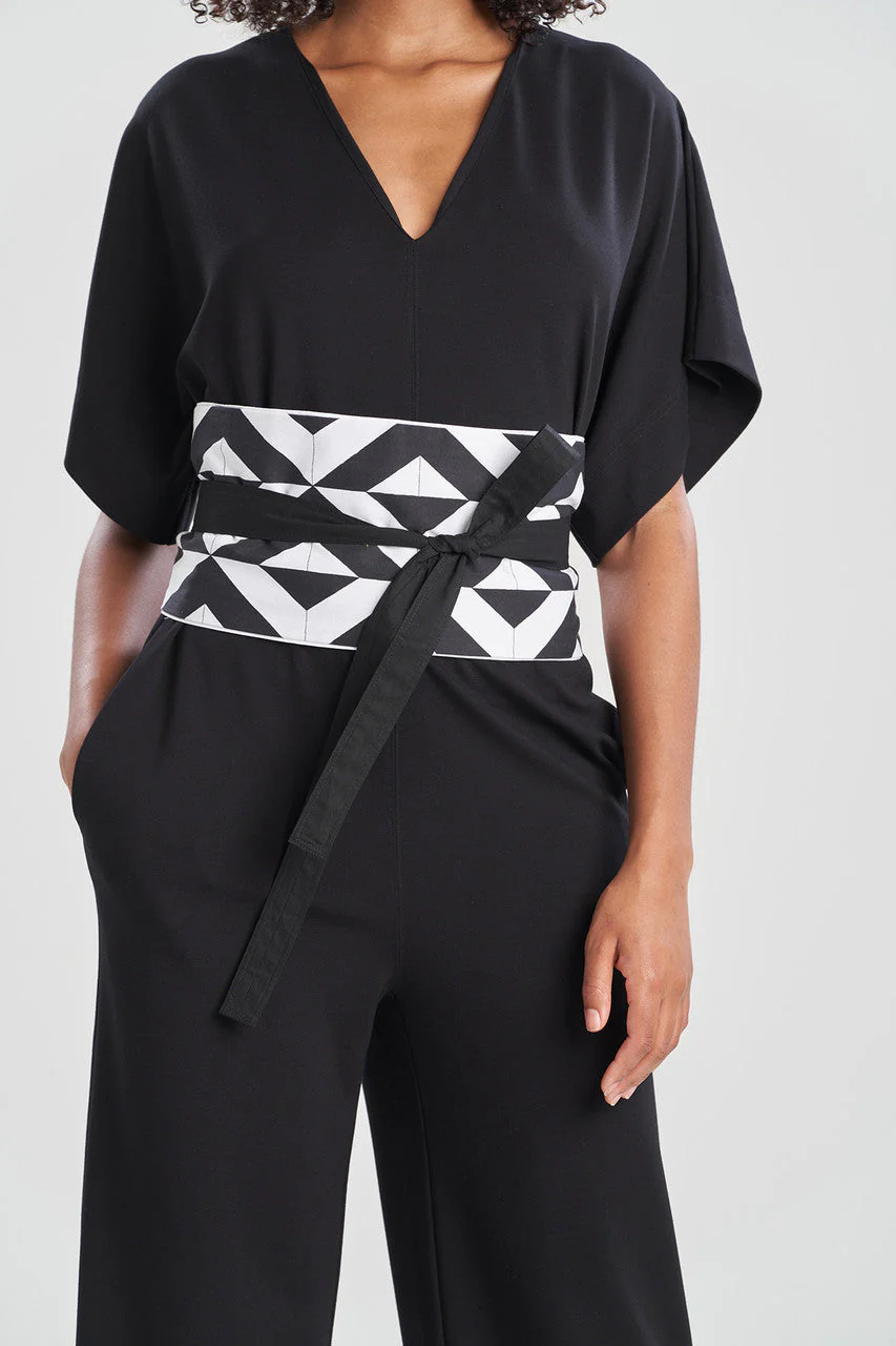 Sumi-Cotton Poplin Obi Belt - Image 3