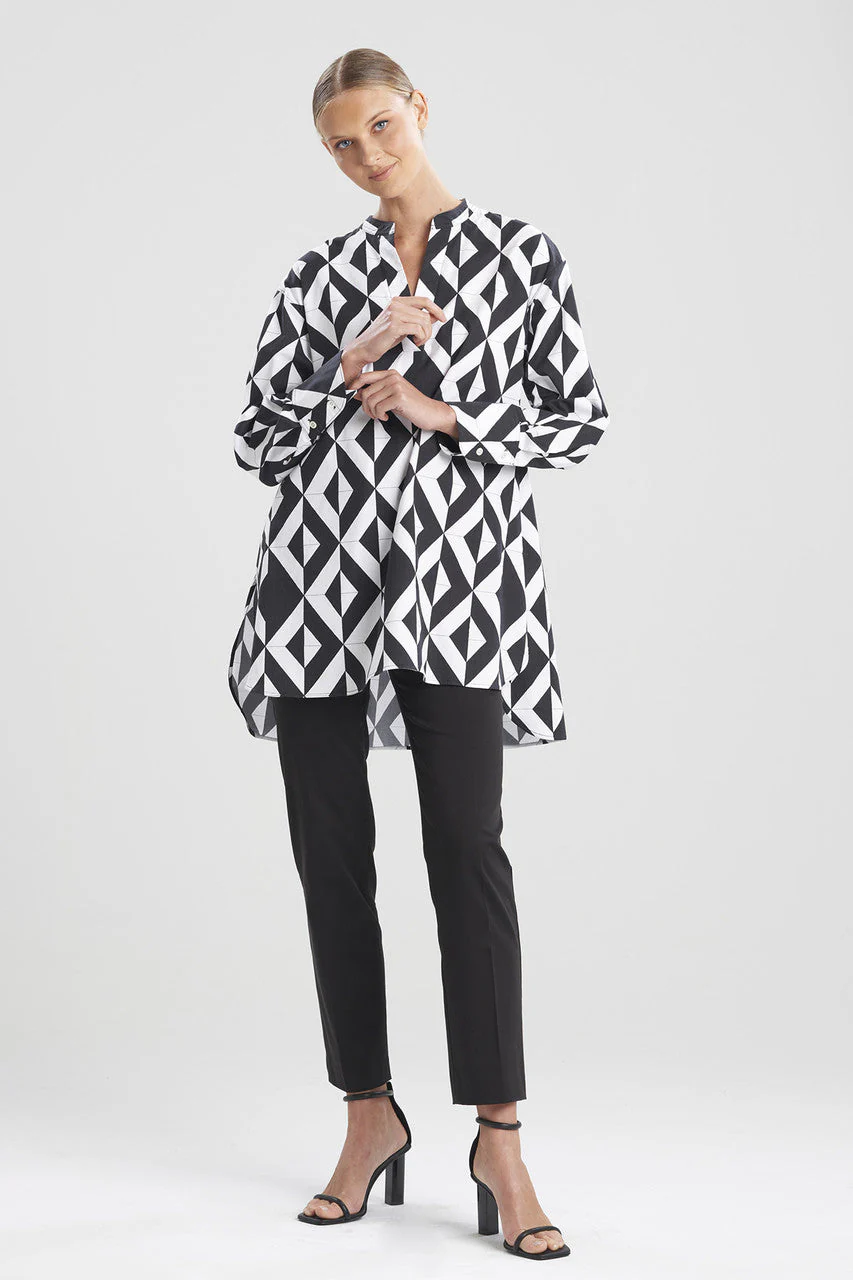 Sumi-Cotton Poplin Oversized Shirt - Image 2