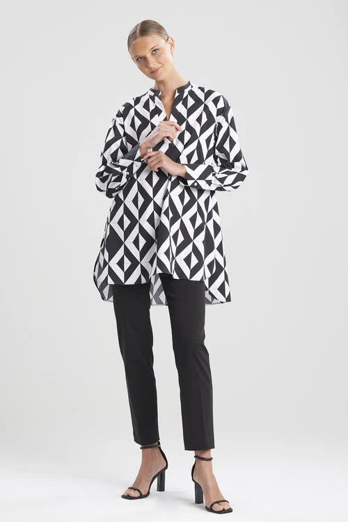 Sumi-Cotton Poplin Oversized Shirt - Image 8