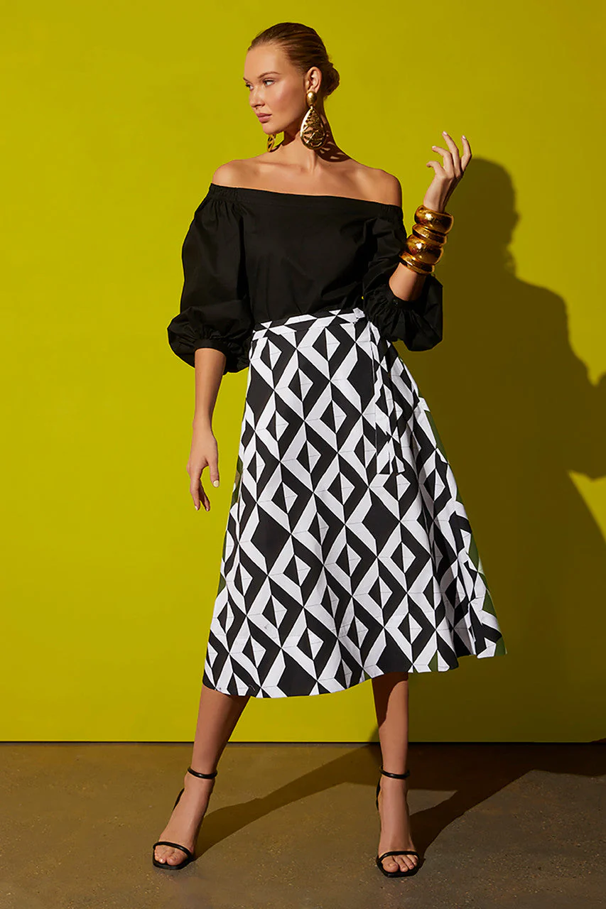 Sumi-Cotton Poplin Skirt - Image 2