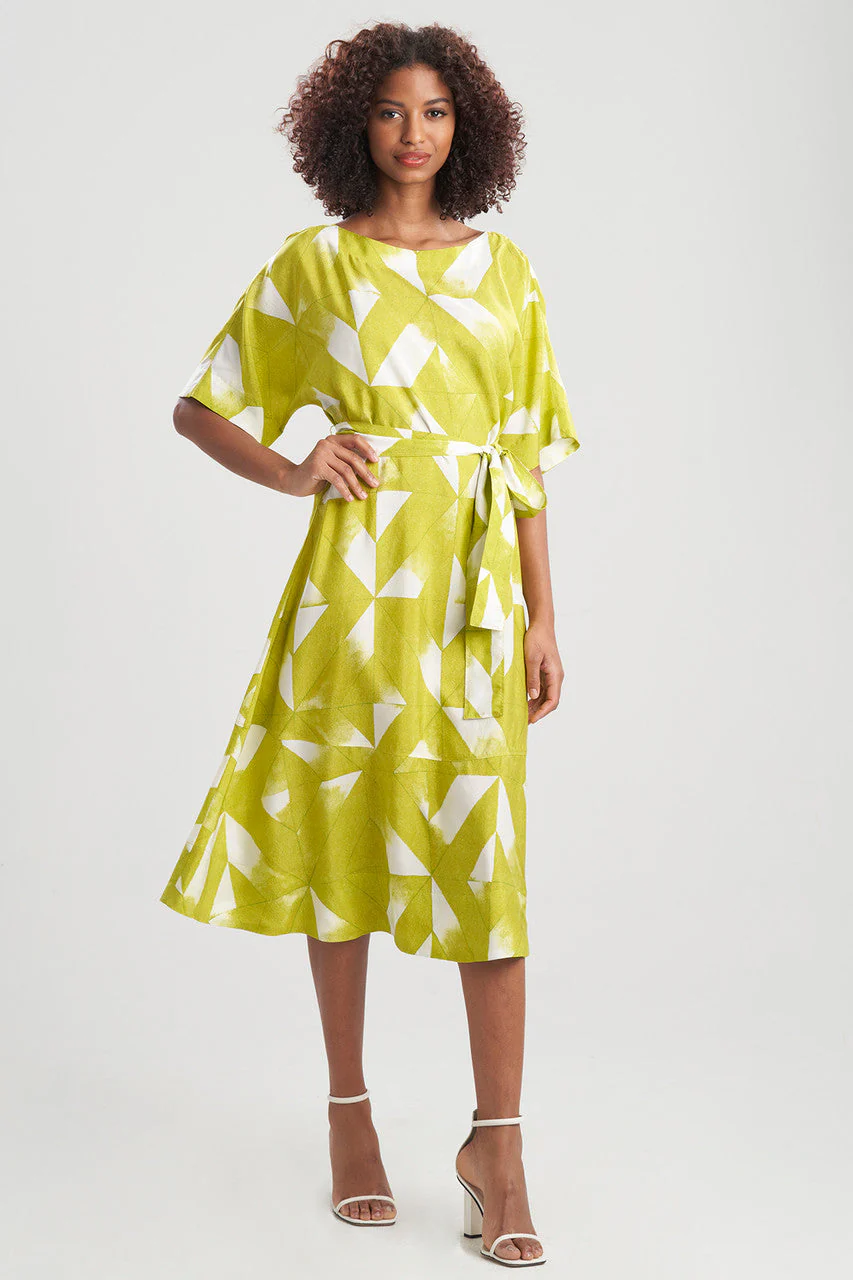 Sumi-Obi Silk Boatneck Dress - Image 2