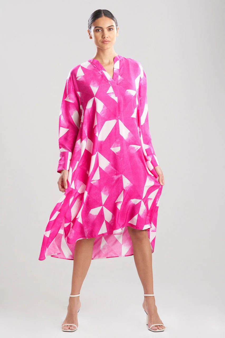 Sumi-Obi Silk Oversized Shirtdress - Image 3