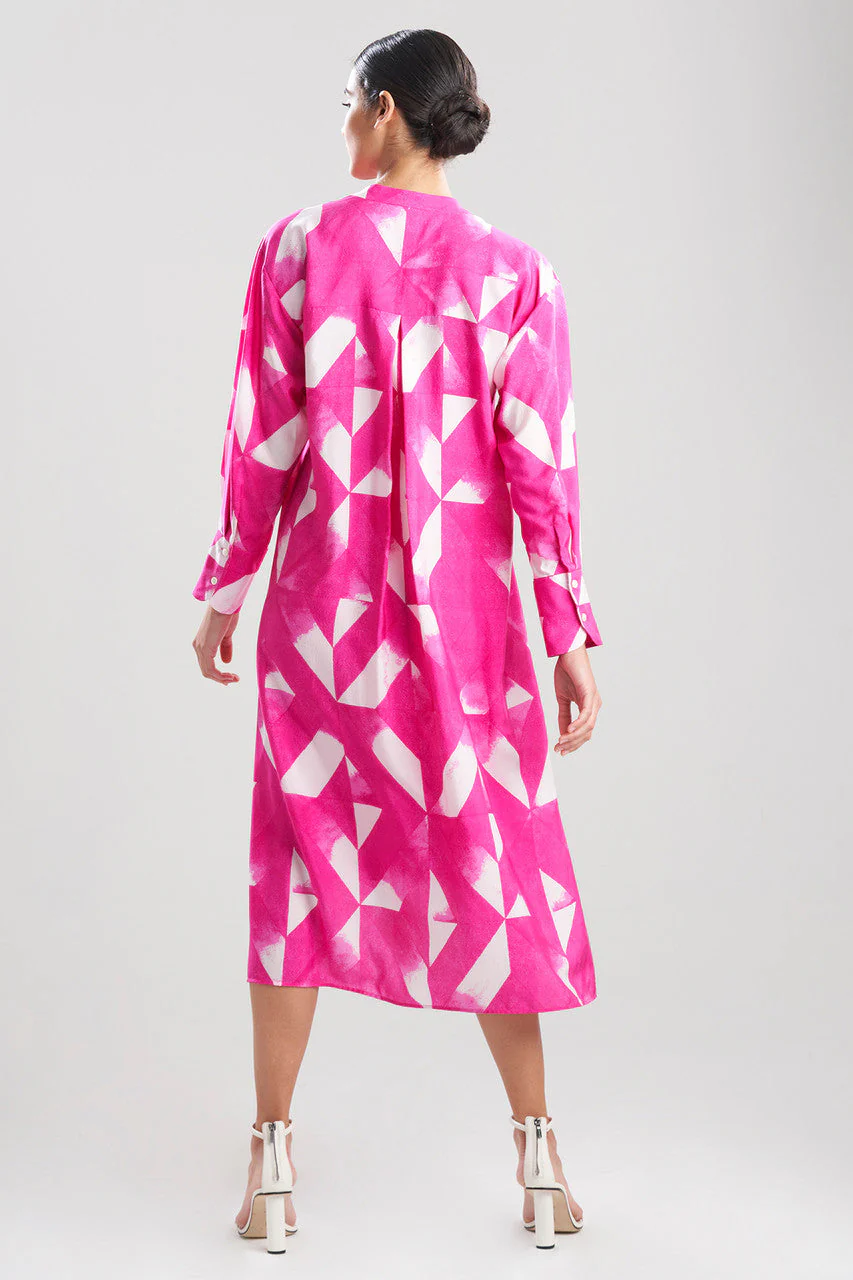 Sumi-Obi Silk Oversized Shirtdress - Image 4