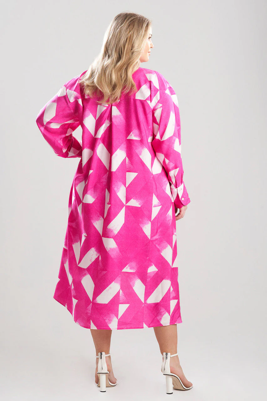 Sumi-Obi Silk Oversized Shirtdress - Image 6