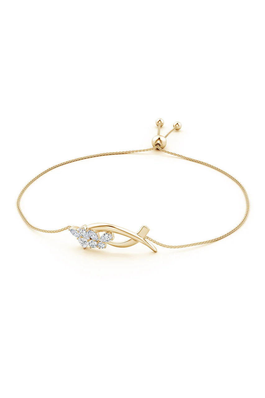 Sumi Stroke Diamond Bolo Bracelet - Image 6