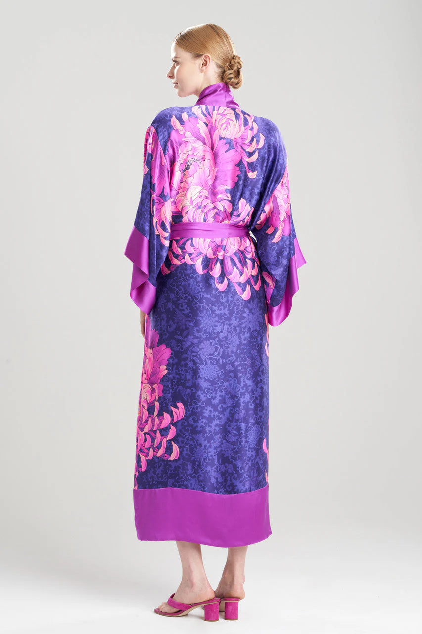 Sumida Charmeuse Long Silk Robe - Image 3