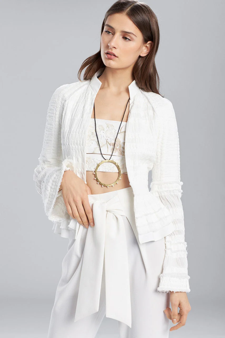 Summer Texture Peplum Jacket - Image 5