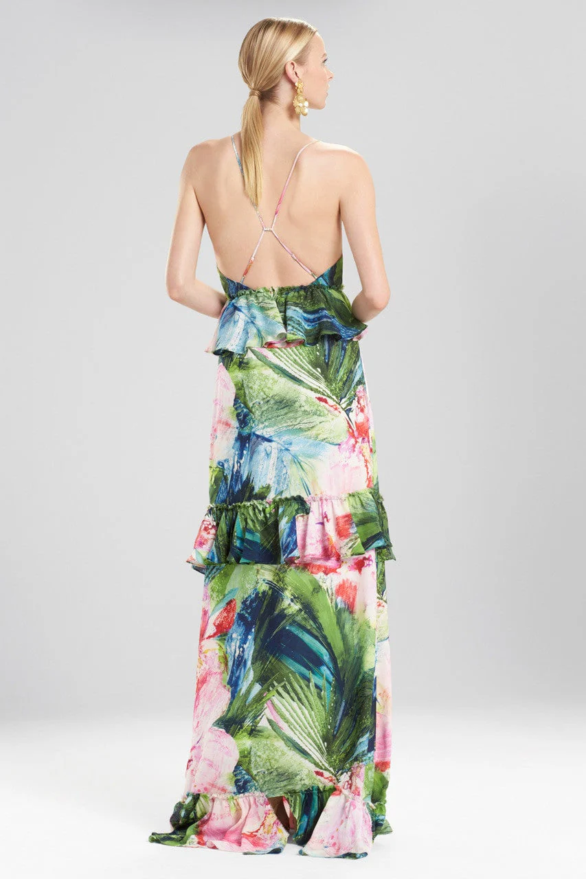 Sunset Palms Tiered Maxi Dress With Corsage - Image 3